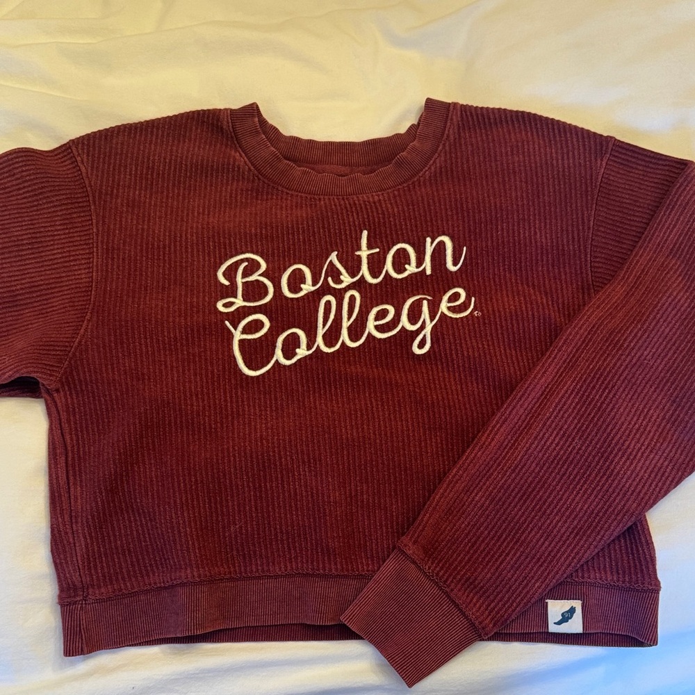 Boston College Maroon Waffle Sweatshirt